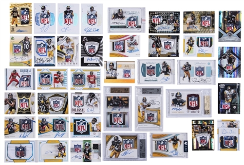 2003-2020 Pittsburgh Steelers (38) Piece HOF/Superstar/RC “NFL Shield” #d 1/1 Patch Autograph Collection, Featuring National Treasures, Flawless, Immaculate, SP Authentic and More!